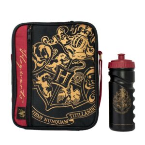 HARRY POTTER LUNCH BAG E DRINK BOTTLE SET - PORTAPRANZO CON BORRACCIA NERO Originale