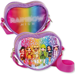 BORSA A TRACOLLA ALTA RAINBOW HIGH PER BAMBINA - multicolore a cuore