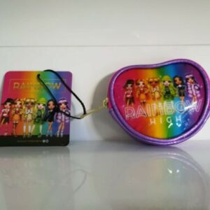 PORTAMONETE PORTAOGGETTI RAINBOW HIGH PER BAMBINA - multicolore a cuore