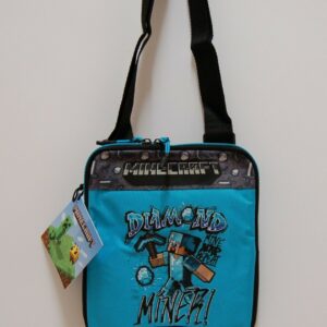TRACOLLA PASSEGGIO MINECRAFT DIAMOND BOY AZZURRO-NERO tempo libero idea regalo