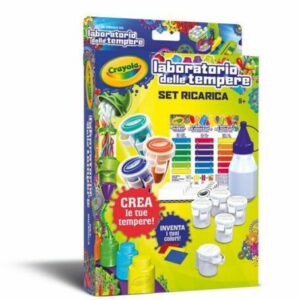 SET RICARICA LABORATORIO DELLE TEMPERE CRAYOLA 747081 Originale