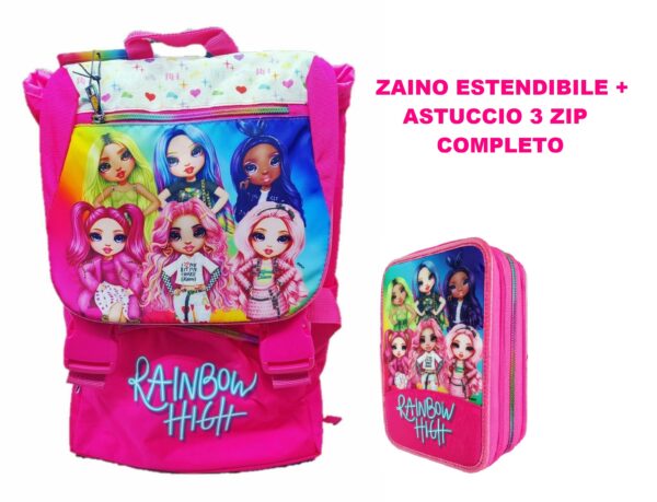 Zaino Trolley Staccabile Rainbow High Panini
