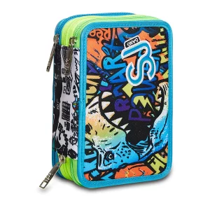 ASTUCCIO SEVEN SJ GANG BOY FLIP DINOSAURO 3 zip completo Novità 2022-2023