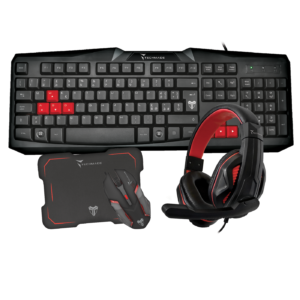 SET GAMING TECHMADE TASTIERA + CUFFIE + MOUSE LED + TAPPETINO 4IN1 per pc