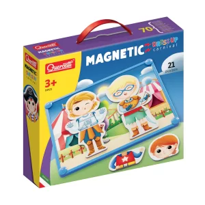 MAGNETIC DRESS UP CARNIVAL QUERCETTI puzzle magnetico 21 pezzi 3+ Novità